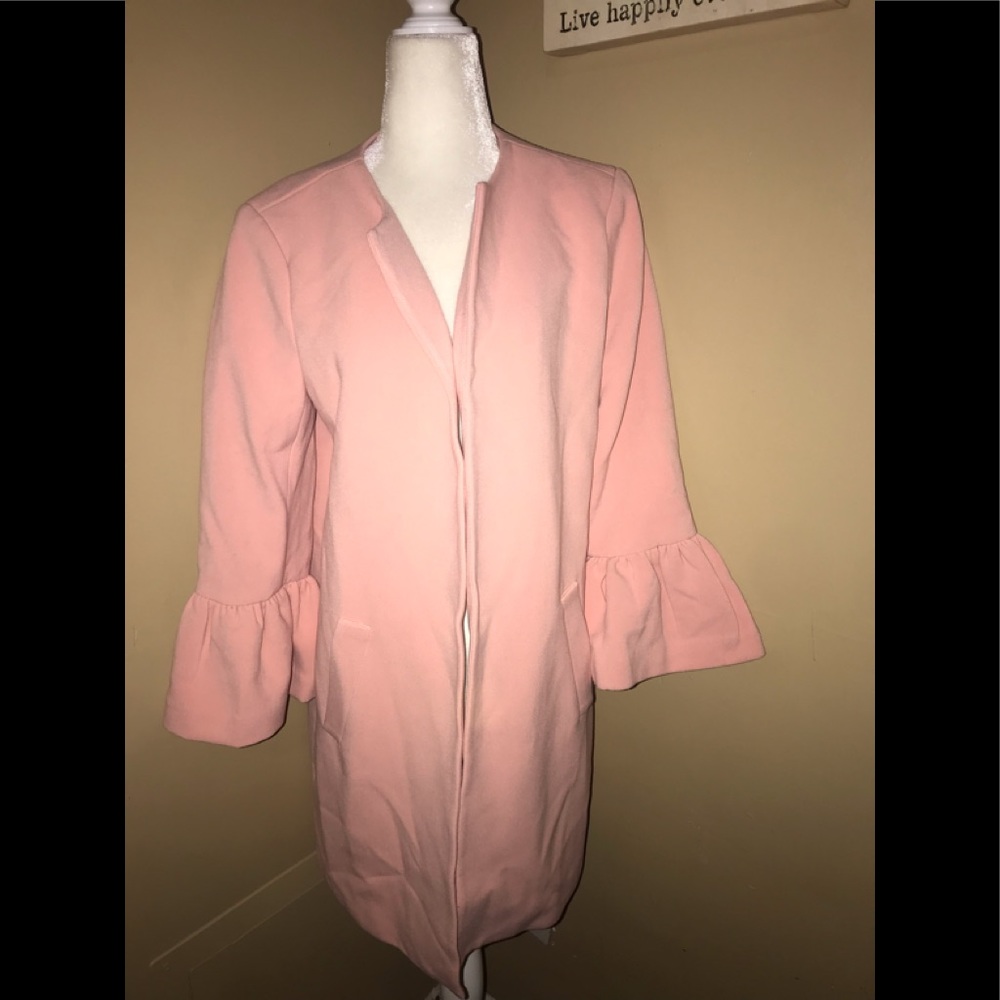 Catherine Malandrino blush pea coat NWT